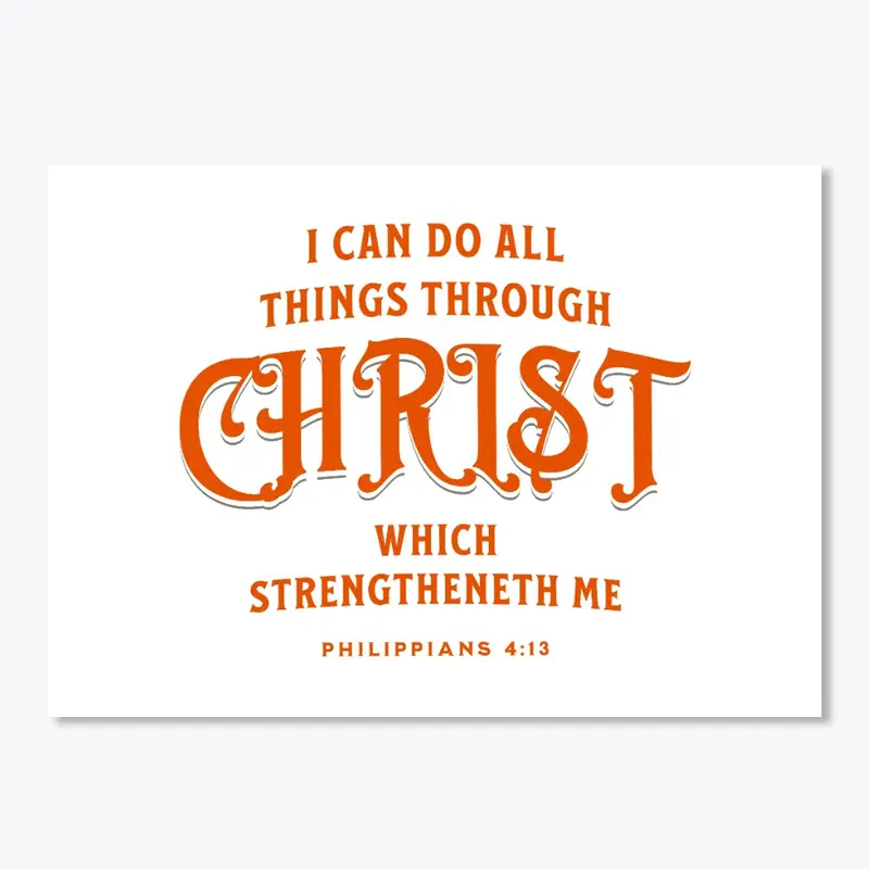 All things through christ